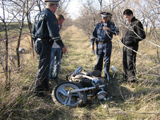 В Хакасии мотоциклист слетел с трассы